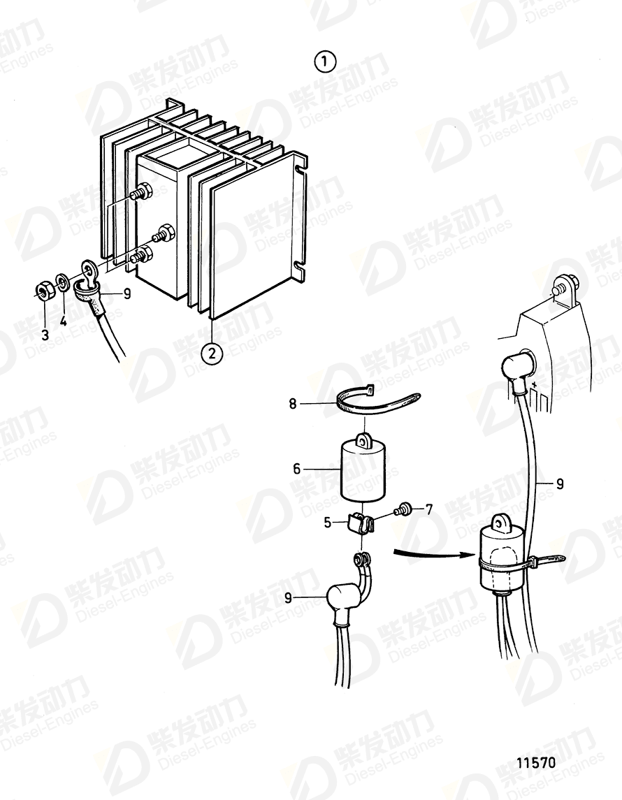 VOLVO Spring nut 859492 Drawing